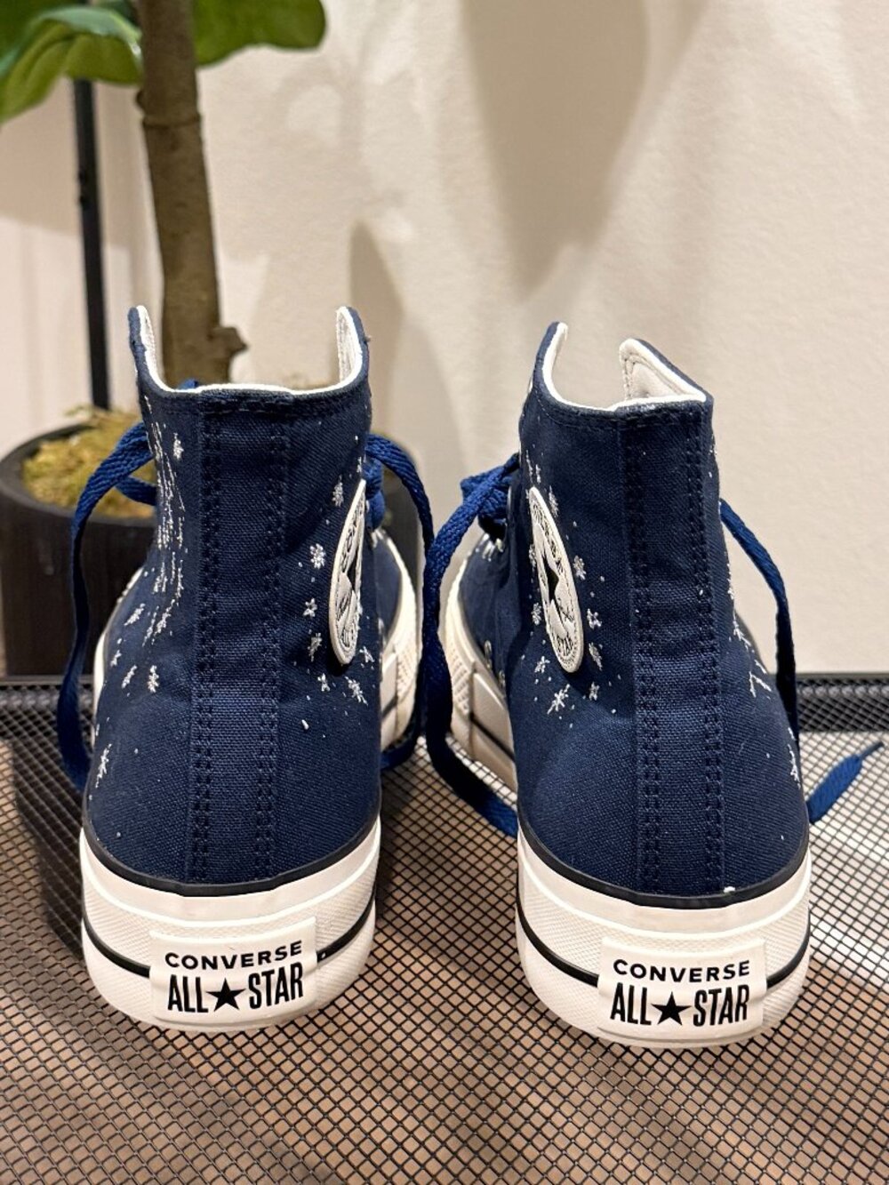 Converse Chuck Taylor All Star Lift Platform Cosmic Navy High Tops Women's 9 - Picture 4 of 6